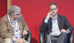 ... und bei der Podiumsdiskussion. © Foto: SiMa ... und bei der Podiumsdiskussion.