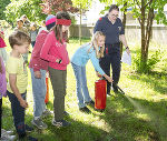 Beim "Junior Coach" kommen die Feuerwehr ... © Stadt Graz/Foto Fischer Beim "Junior Coach" kommen die Feuerwehr ...